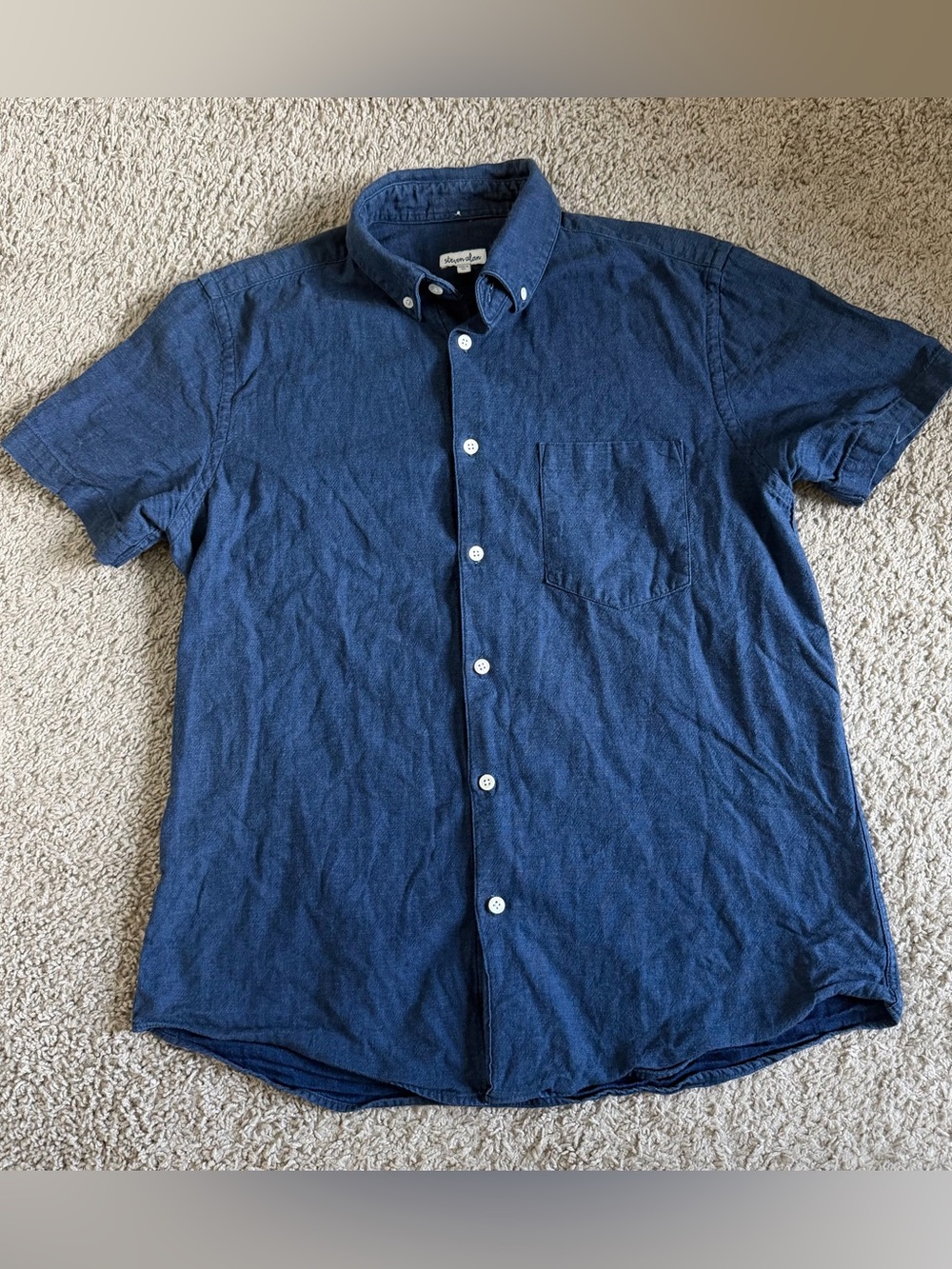 Steven Alan Short Sleeve Pocket Button Down Shirt